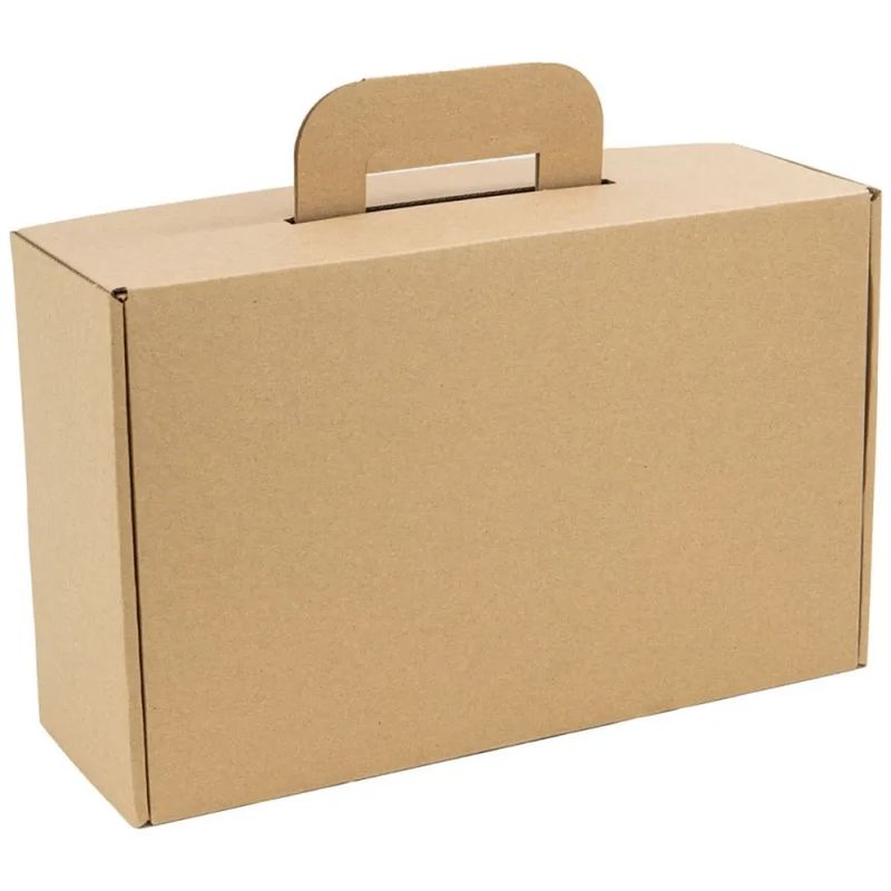 Valisette carton kraft en carton