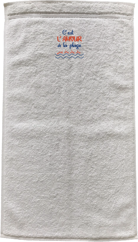 Serviette de bain - Amour à la plage