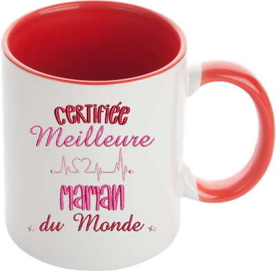 Mug "Certifiée meilleure maman du monde"