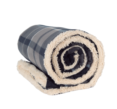 Plaid sherpa - personnalisable avec une broderie