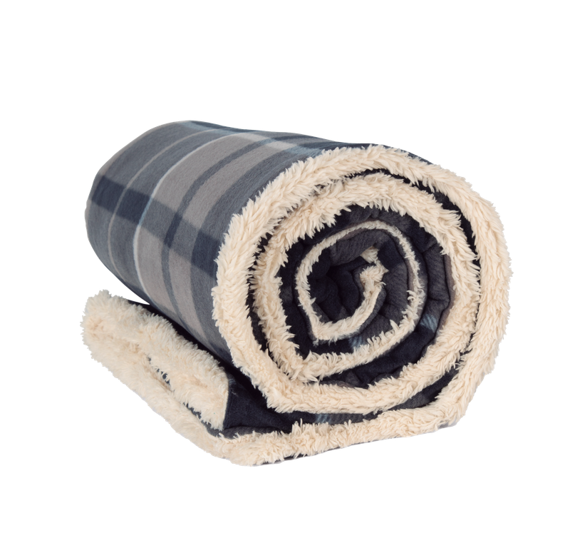 Plaid sherpa - personnalisable avec une broderie