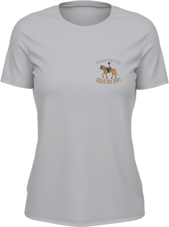 T-shirt Femme - Je ne peux pas j'ai équitation