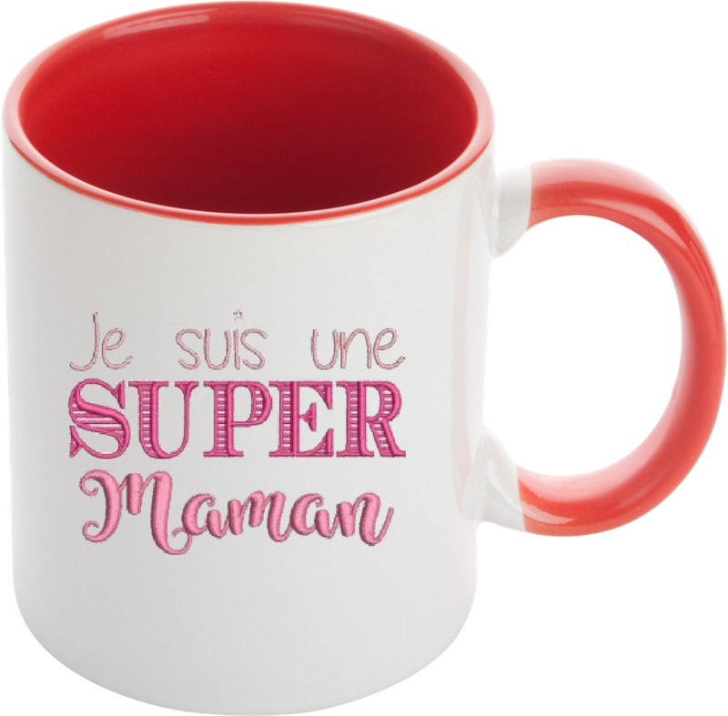 Mug "Je suis une super maman"