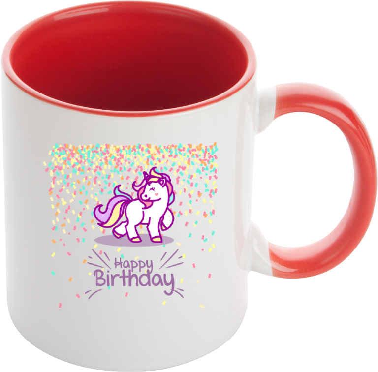 Mug Licorne "Happy Birthday"