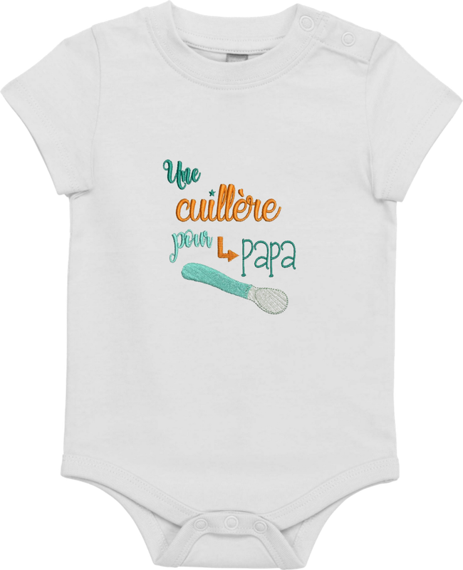 Body bébé - Une cuillère pour Papa / Maman