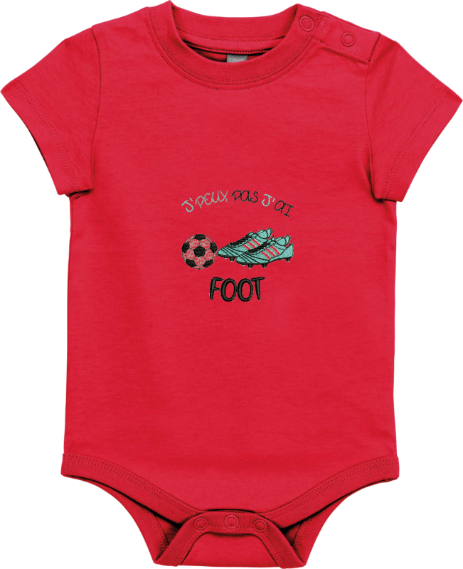 Body bébé - Je ne peux pas j'ai foot