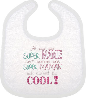 Bavoir - Super mamie / Super papi