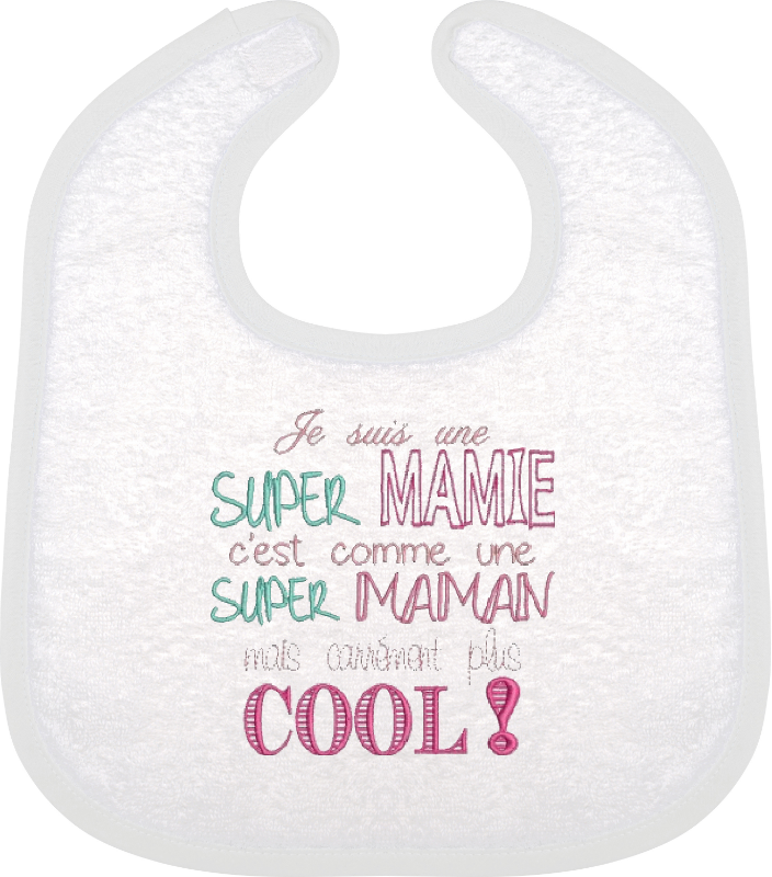 Bavoir - Super mamie / Super papi