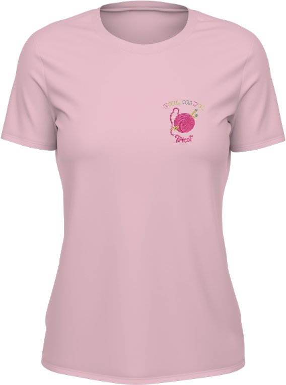 T-shirt Femme - Je ne peux pas j'ai tricot