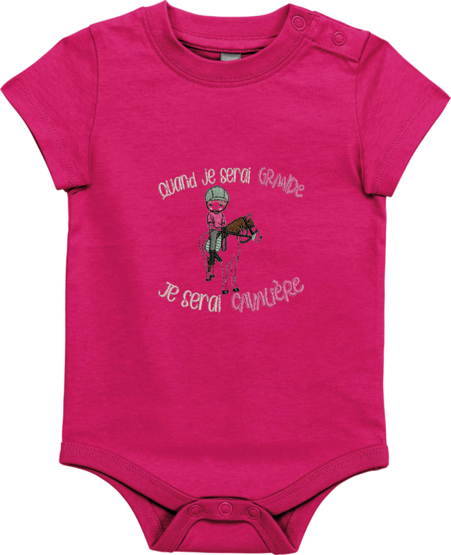 Body bébé - Quand je serai grande, je serai cavalière