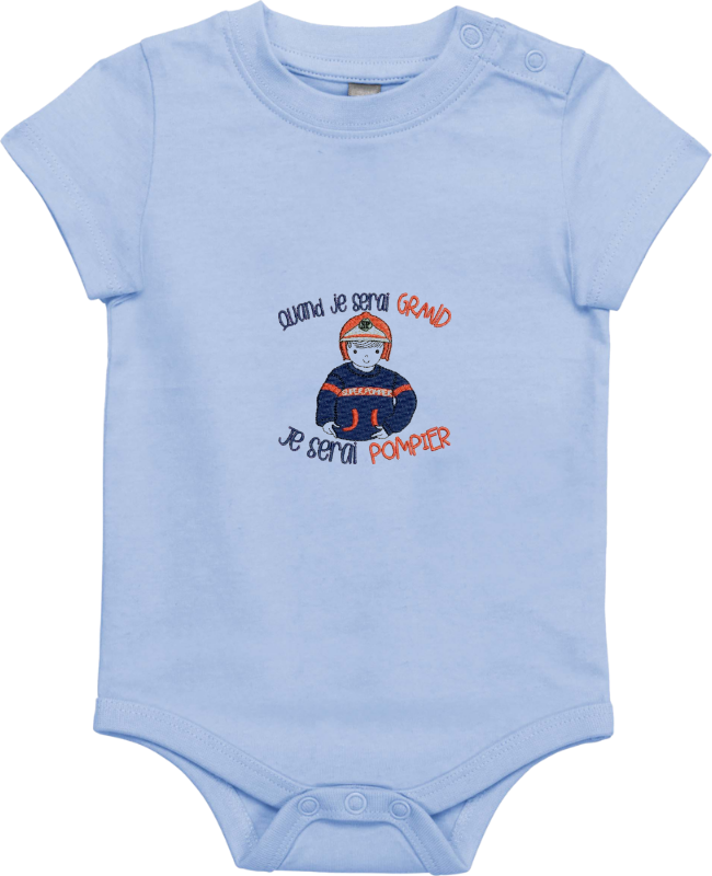 Body bébé - Quand je serai grand, je serai pompier