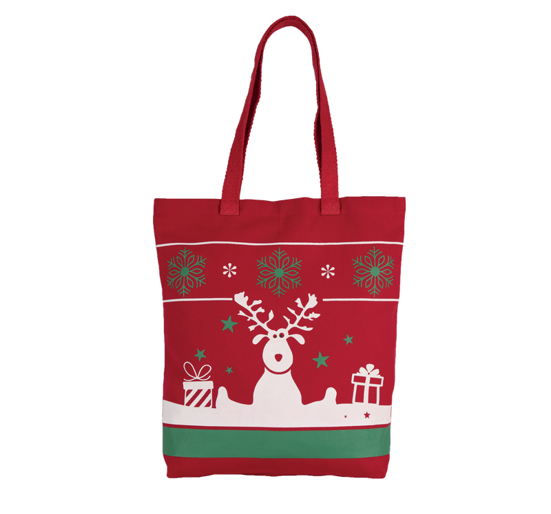 Sac shopping avec motifs de Noël