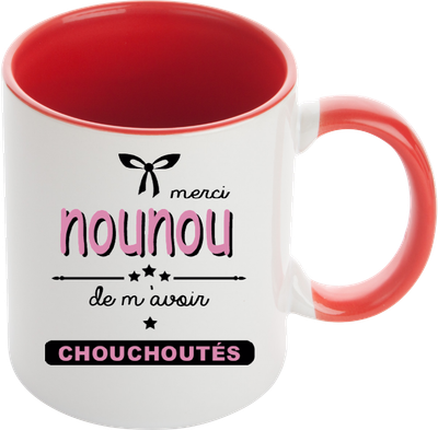 Mug Mug "Merci Nounou de m'avoir chouchouté
