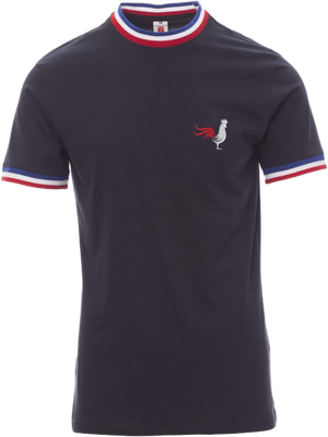 TEE -SHIRT FRANCE AVEC COQ BRODE AUX COULEUR DE FRANCE TEE -SHIRT FRANCE AVEC COQ BRODE AUX COULEUR DE FRANCE