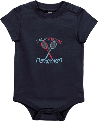 Body bébé - Je ne peux pas j'ai badminton