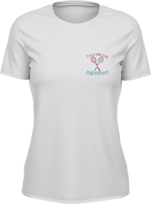 T-shirt Femme - Je ne peux pas j'ai badminton
