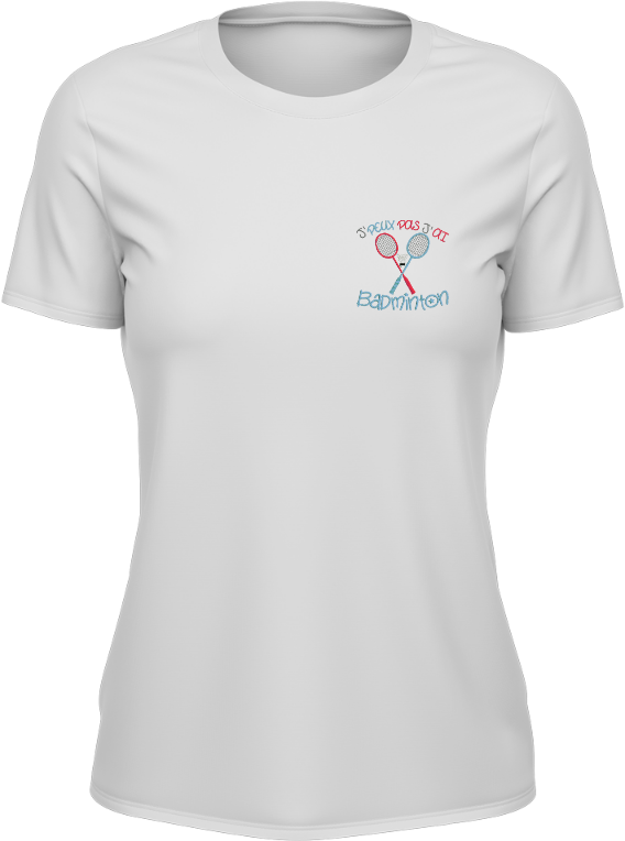 T-shirt Femme - Je ne peux pas j'ai badminton