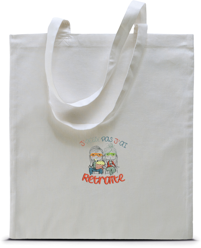 Sac shopping - Tote Bag - Je ne peux pas j'ai retraite