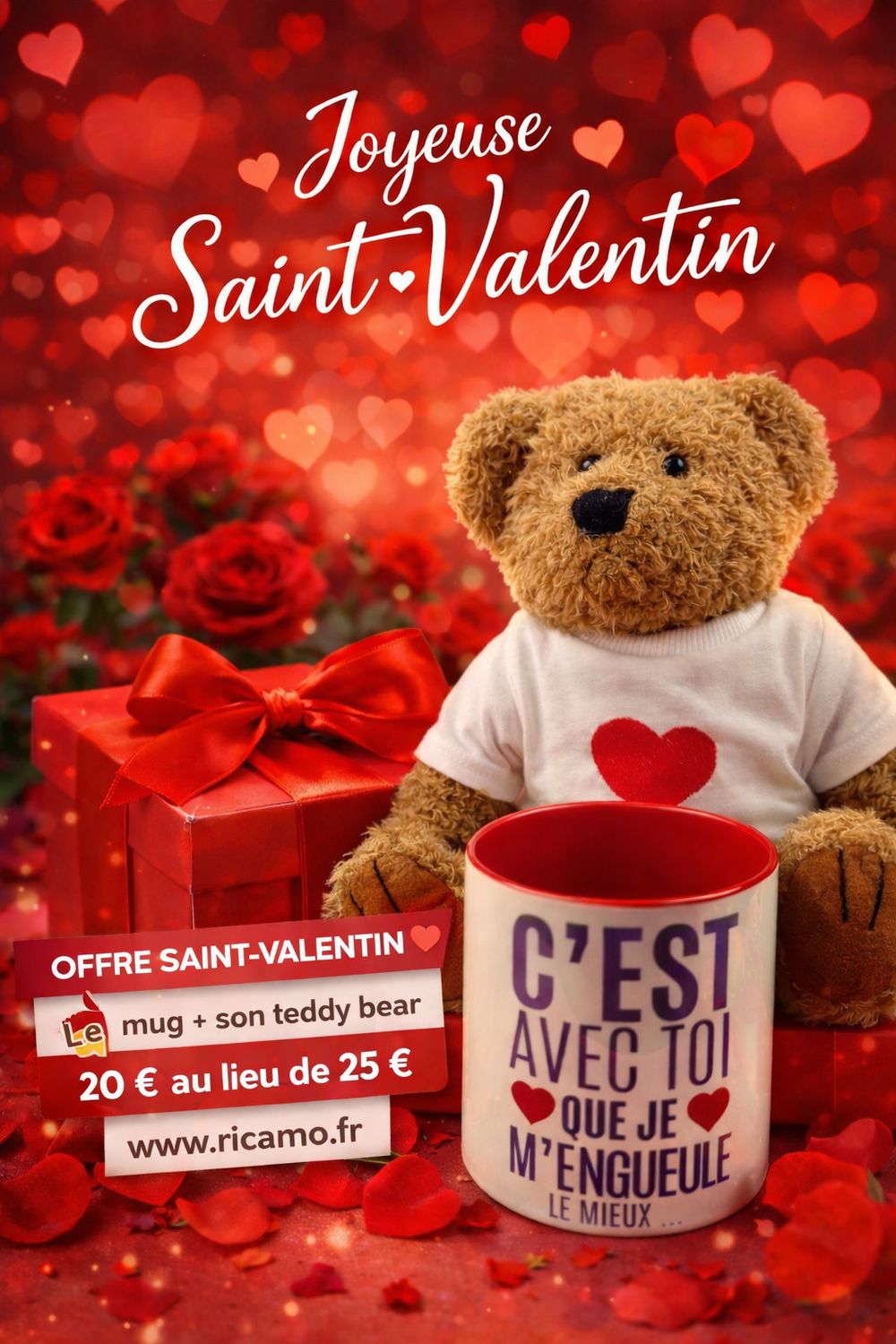 OFFRE SAINT VALENTIN - MUG + PELUCHE