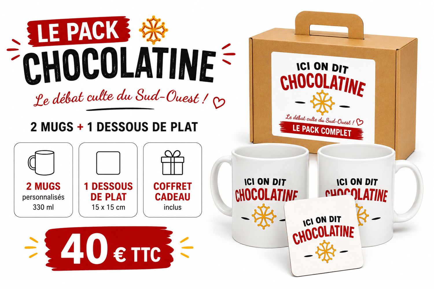 Coffret - Ici on dit chocolatine Coffret - Ici on dit chocolatine