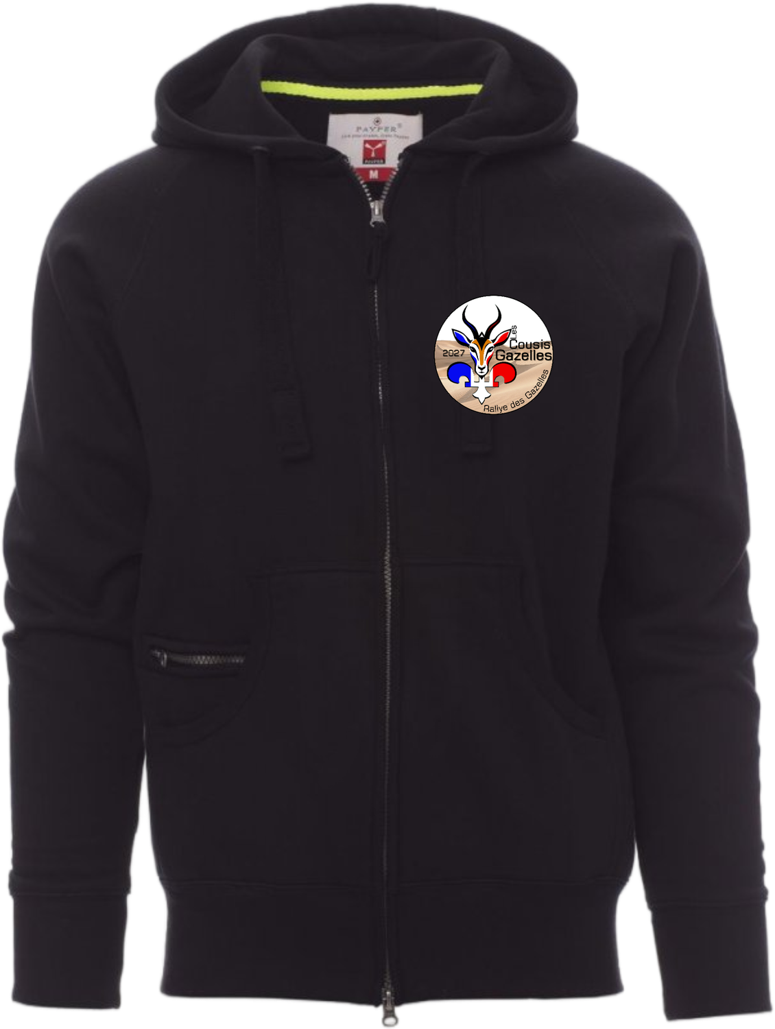 Sweat à capuche zippé - Le Rallye des Gazelles