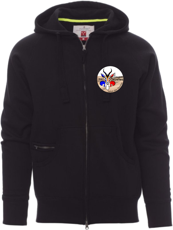 Sweat à capuche zippé - Le Rallye des Gazelles