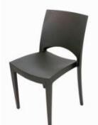 Black Rigid Café Chair