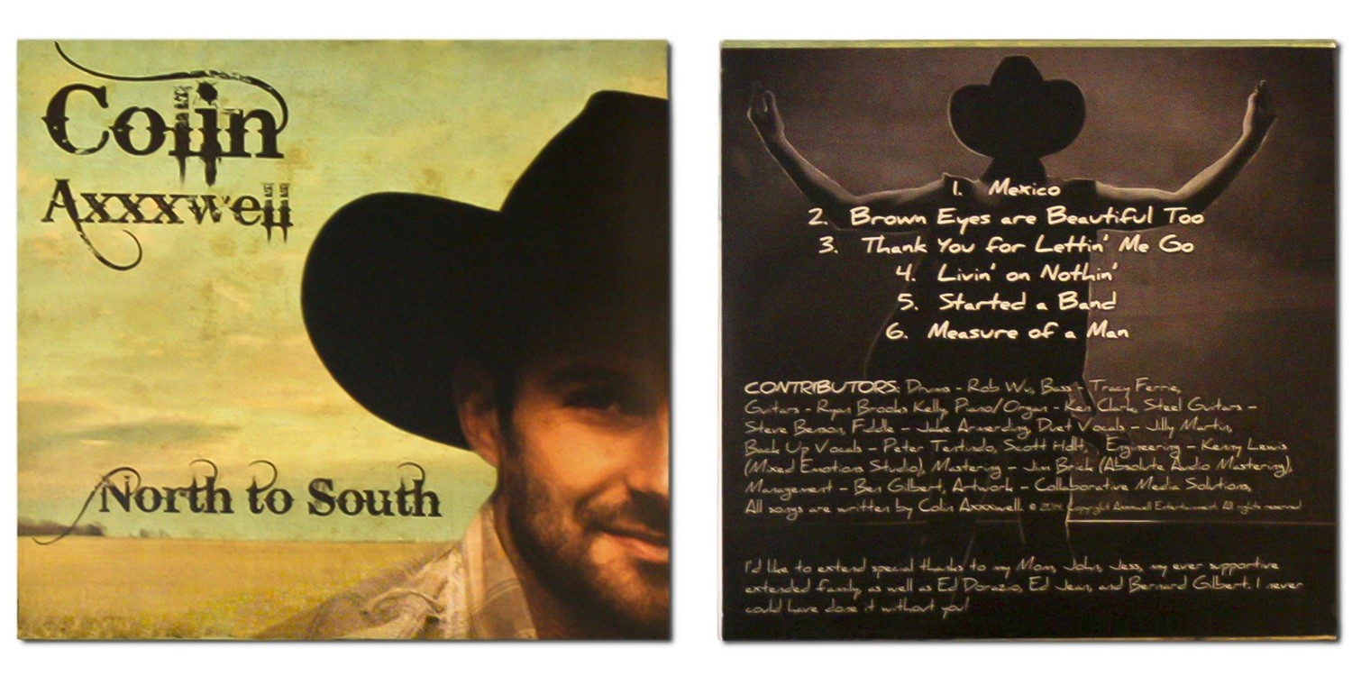North to South, CD Album by Colin Axxxwell 2014