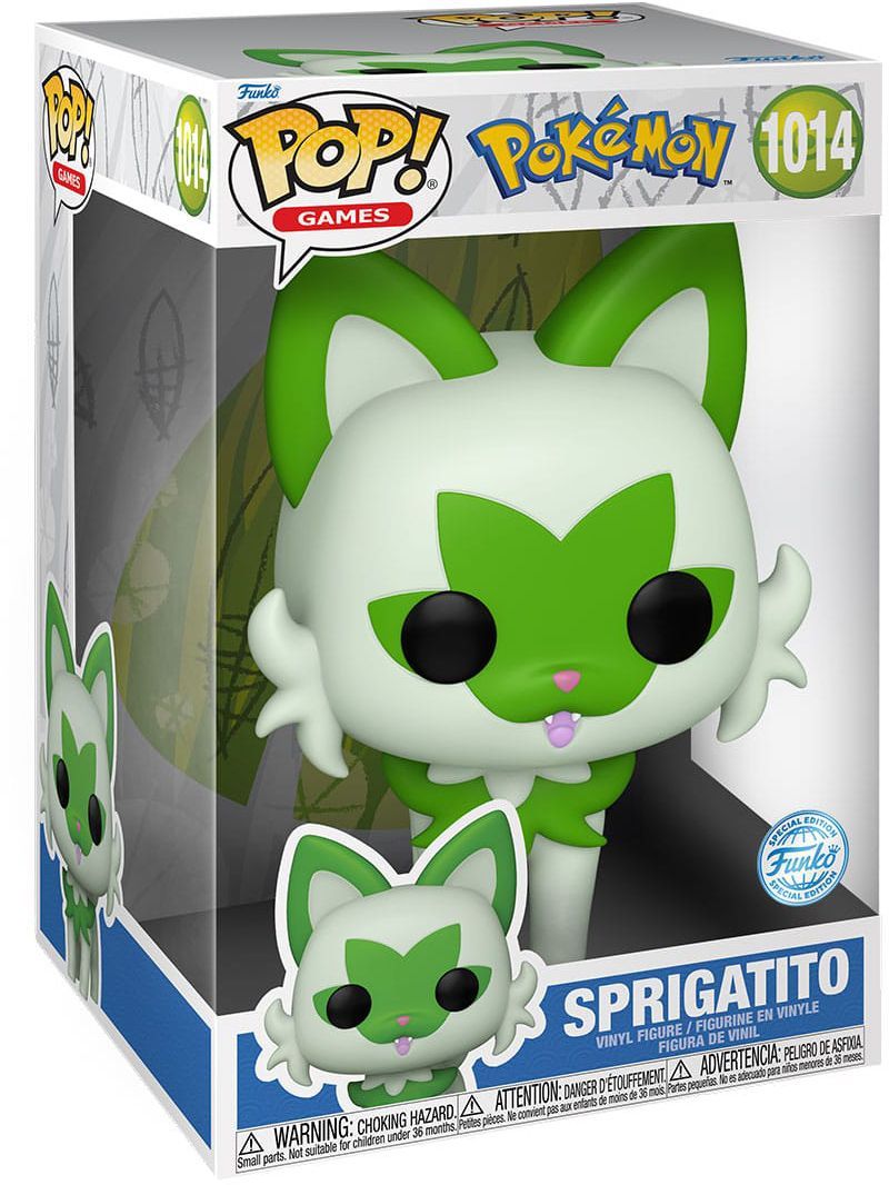 Sprigatito Jumbo Funko Pop - Pokémon Sprigatito Jumbo Funko Pop - Pokémon