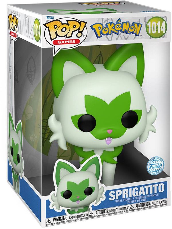 Sprigatito Jumbo Funko Pop - Pokémon Sprigatito Jumbo Funko Pop - Pokémon