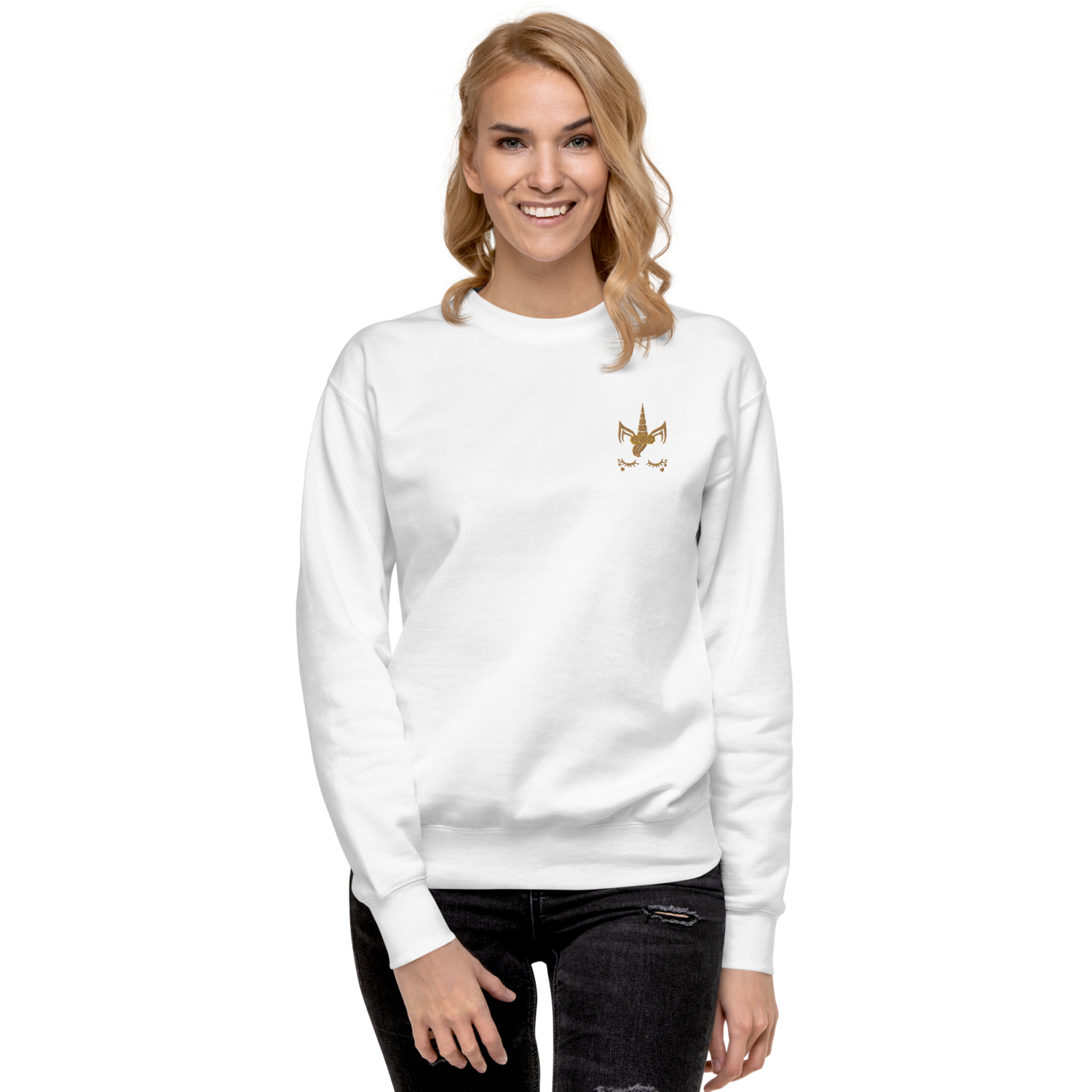 Cute Embroided Unicorn Sweatshirt