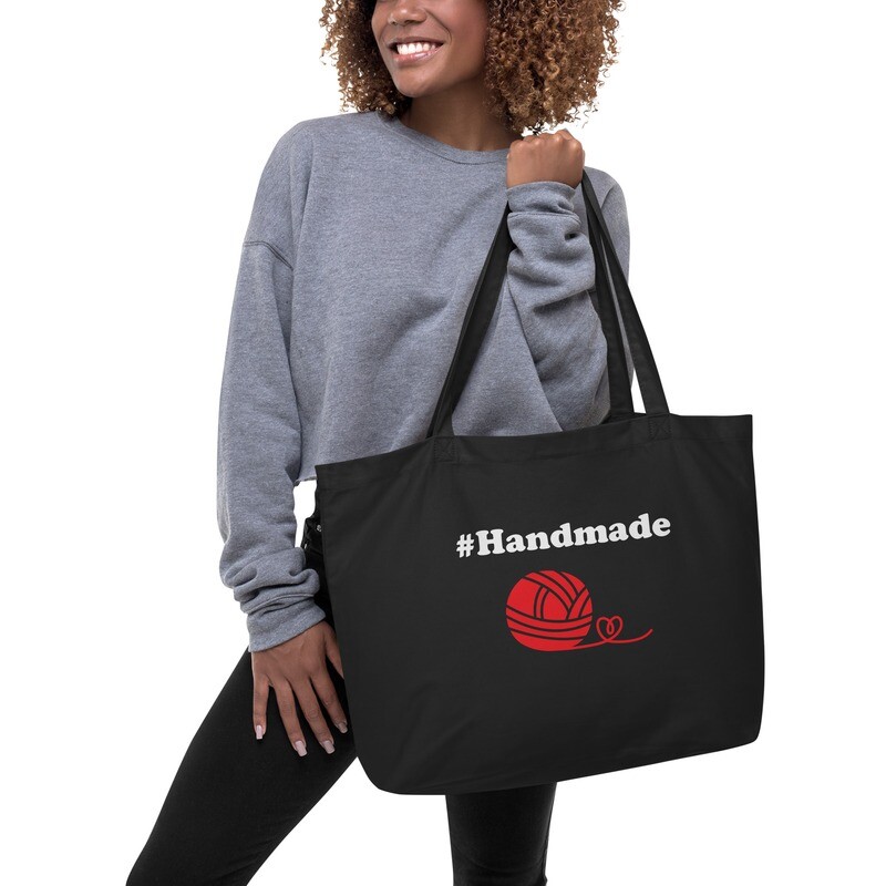 #Handmade Large organic tote bag