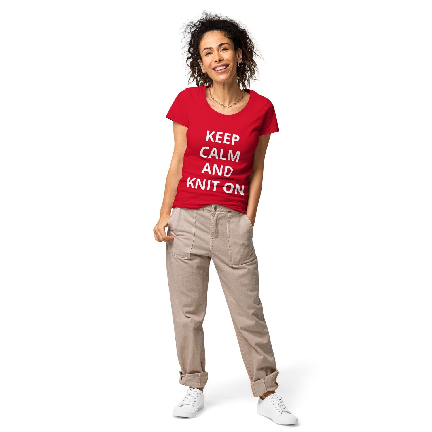 Keep Calm Women’s basic organic t-shirt