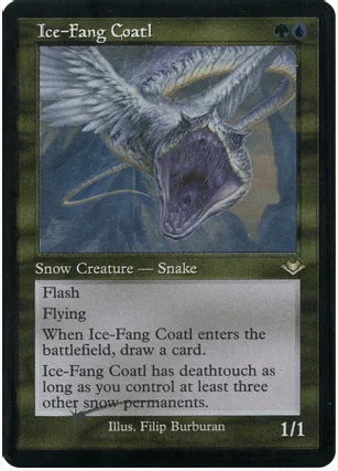 Ice-Fang Coatl (Retro Foil Etched)