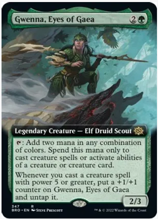 Gwenna, Eyes of Gaea (Extended Art Foil)