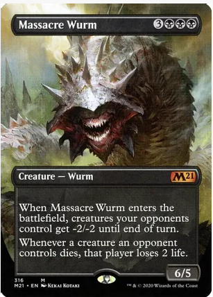 Massacre Wurm (Alternate Art)