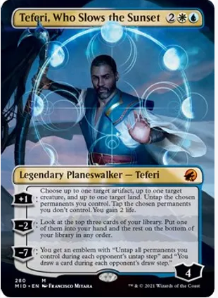 Teferi, Who Slows the Sunset (Borderless)