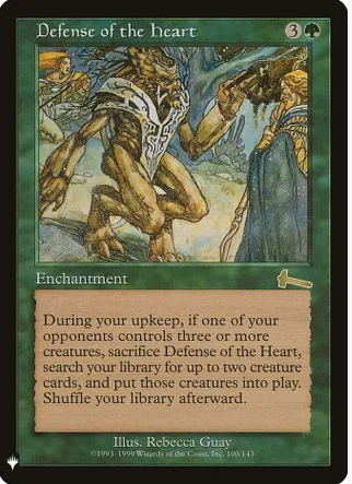 Defense of the Heart - The List Reprints (LIST)