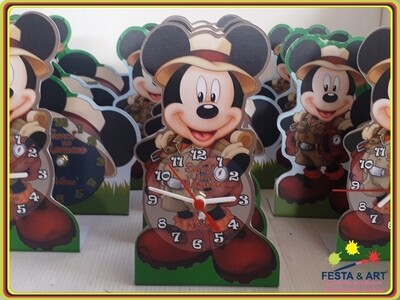 Relógio corte especial - Mickey Safari