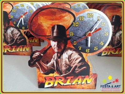 Relógio corte especial - Indiana Jones