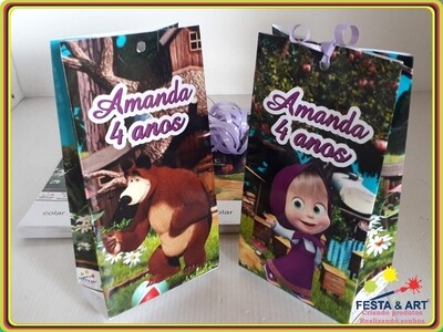 Mini Sacola de Papel - Masha