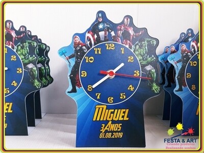 Relógio corte especial - Vingadores