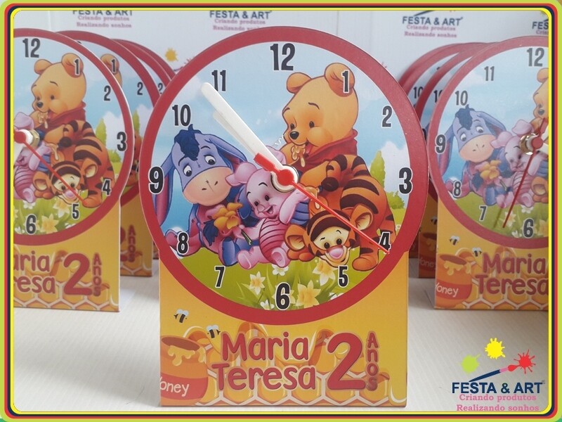 Relógio Premium - Ursinho Puff