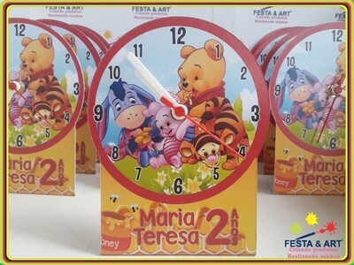 Relógio Premium - Ursinho Puff