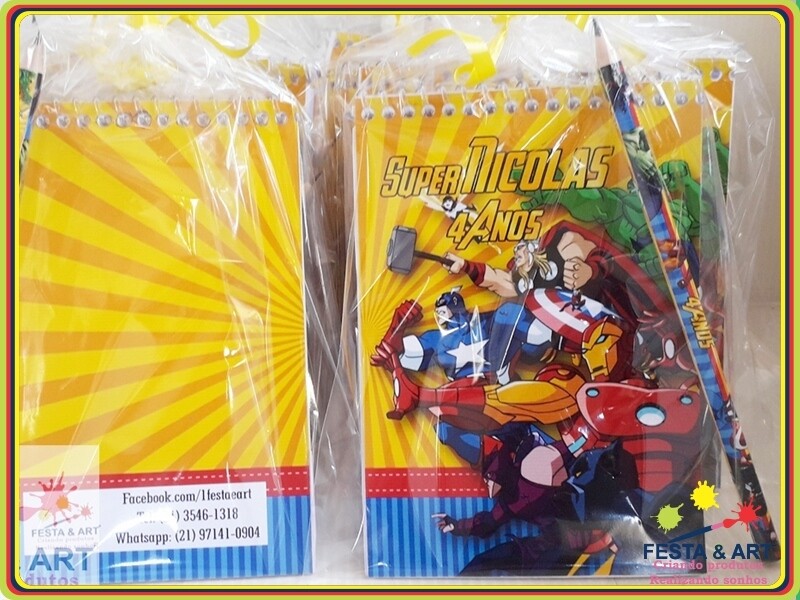 Bloco de Anotações - Vingadores