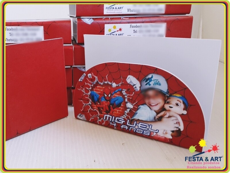 Porta Guardanapos - Homem Aranha