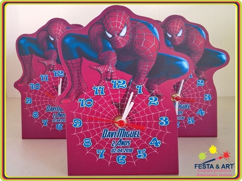 Relógio corte especial - Homem aranha