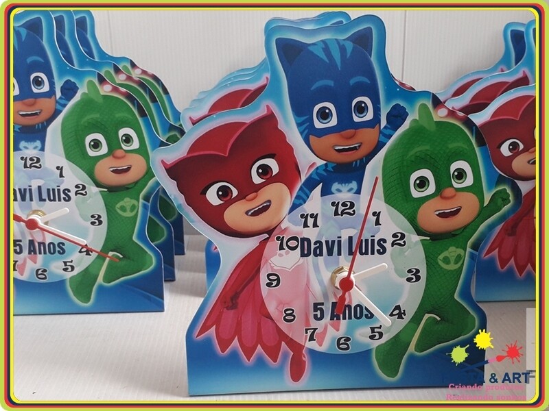 Relógio corte especial - PJ Masks
