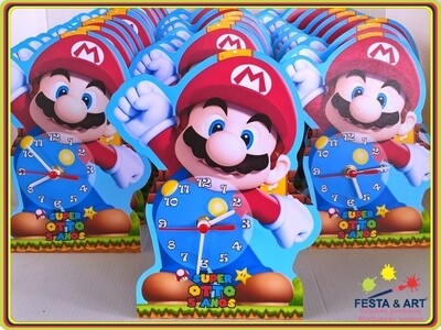 Relógio corte especial - Super Mario
