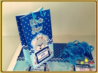 Mini Sacola de Papel - Ursinho